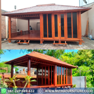 Jual Gazebo Kayu Minimalis Mushola 4 x 6 Meter